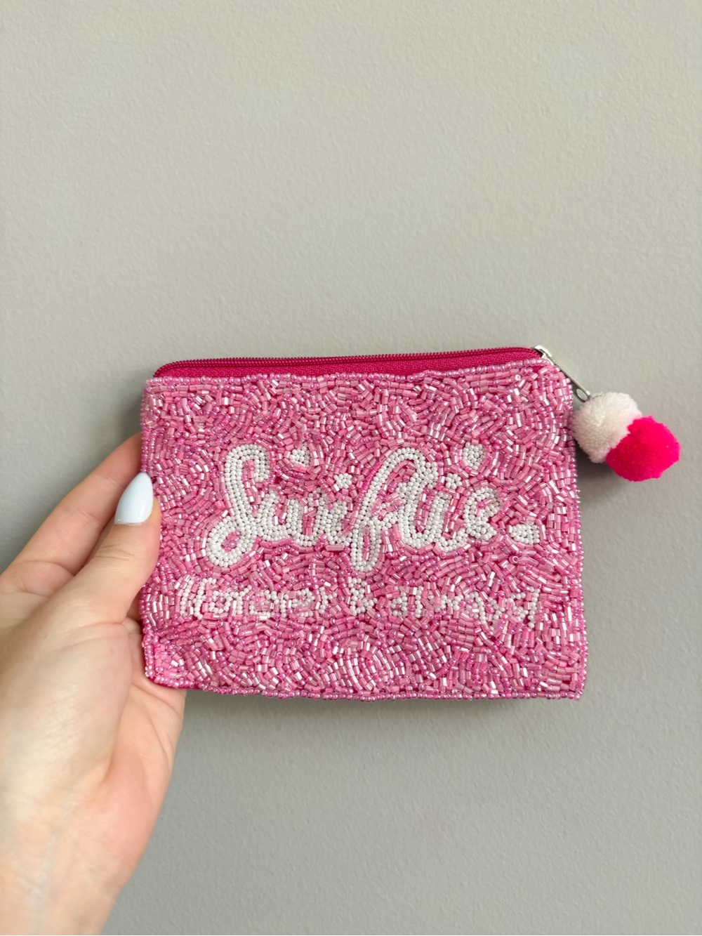Taylor Swift Beaded Coin Purse